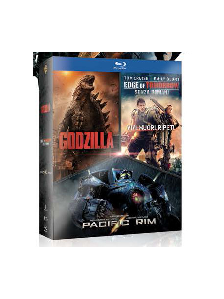 Godzilla / Edge Of Tomorrow / Pacific Rim Boxset (3 Blu-Ray)