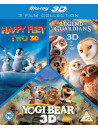 3D Triple Pack - Happy Feet 2 / Yogi Bear / Legend Of The Guardians [Edizione: Regno Unito]
