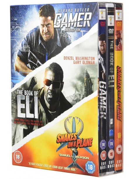 Gamer / Snakes On A Plane / Book Of Eli [Edizione: Regno Unito]