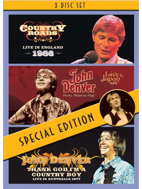 John Denver - Country Roads+Rocky+Mountain (3 Dvd)