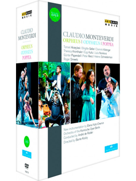 Claudio Monteverdi - Orfeo, L'incoronazione Di Poppea, Il Ritorno Di Ulisse (5 Dvd)