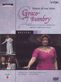 Grace Bumbry - Voices Of Our Time. Omaggio A Lotte Lehmann