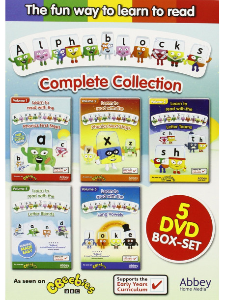 Alphablocks Complete Box Set (5 Dvd) [Edizione: Regno Unito]