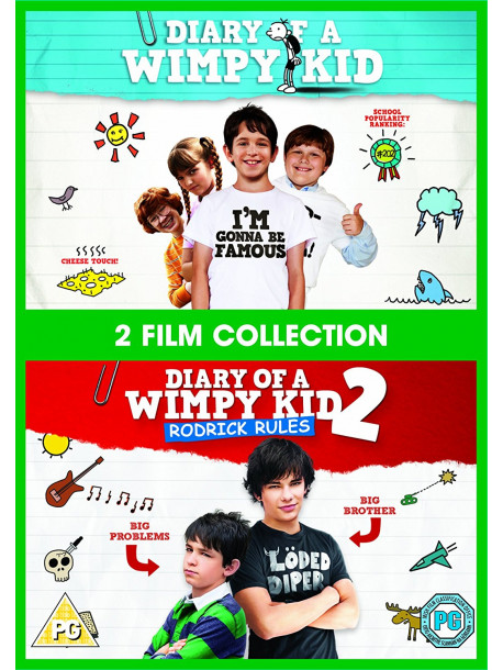 Diary Of A Wimpy Kid 1 & 2 (2 Dvd) [Edizione: Regno Unito]