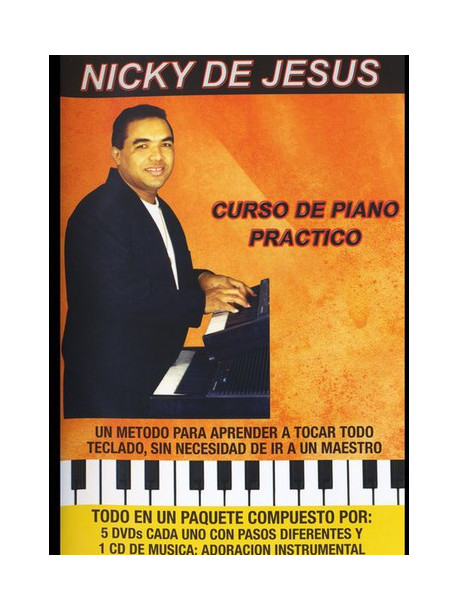 Nicky De Jesus - Curso De Piano Practico (6 Dvd) [Edizione: Stati Uniti]