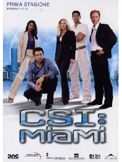 C.S.I. Miami - Stagione 01 01 (Eps 01-12) (3 Dvd)
