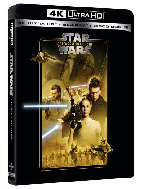 Star Wars - Episodio II - L'Attacco Dei Cloni (Blu-Ray 4K Ultra HD+2 Blu-Ray)