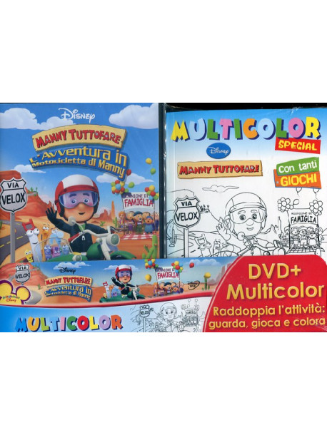 Manny Tuttofare - L'Avventura In Motocicletta (Dvd+Multicolor Book)