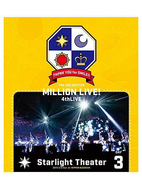 (Various Artists) - The Idolm@Ster Million Live! 4-Day 3 Th@Nk You For Smile! Live Blu-Ray[D [Edizione: Giappone]