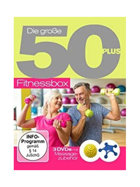Fitness Gymnastik Wellness - Die Grobe 50 Fitnessbox Mit Massagezubehor (3 Dvd) [Edizione: Stati Uniti]