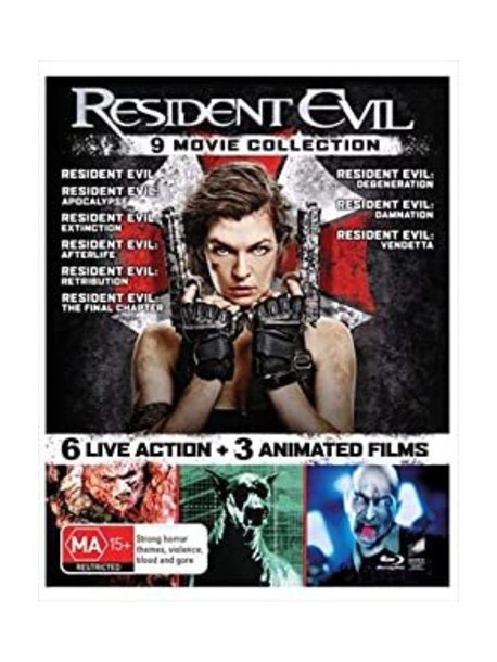 Resident Evil: The Complete 9 Film Collection (9 Blu-Ray) [Edizione: Stati Uniti]