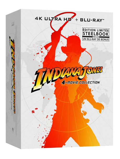 Indiana Jones Integrale 4K Ultra Hd Boitier Metal 9 Blu-Ray [Edizione: Francia]