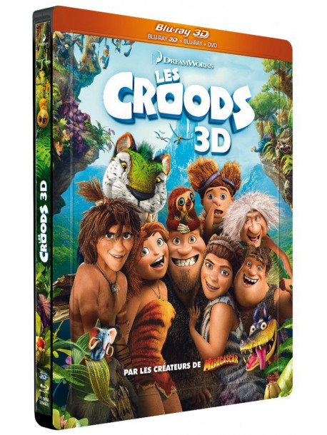 Les Croods - Boitier Metal (Blu-Ray 3D+Blu-Ray+Dvd)  [Edizione: Francia]