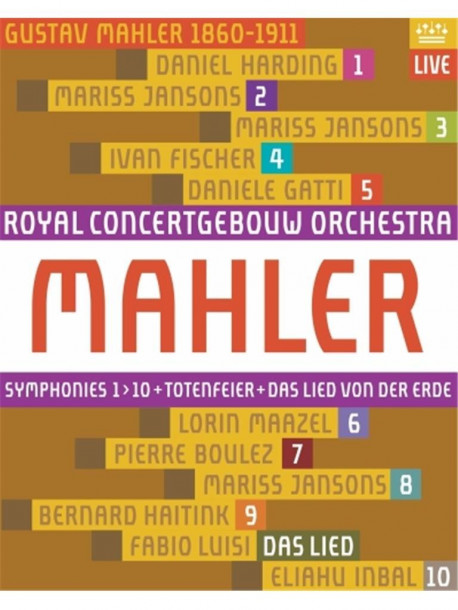 Gustav Mahler - Sinfonie (Integrale  n.1-10), Totenfeie (10 Blu-ray)