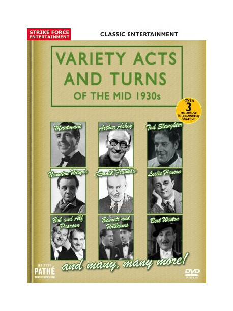 Variety Acts And Turns Of The Mid 1930s