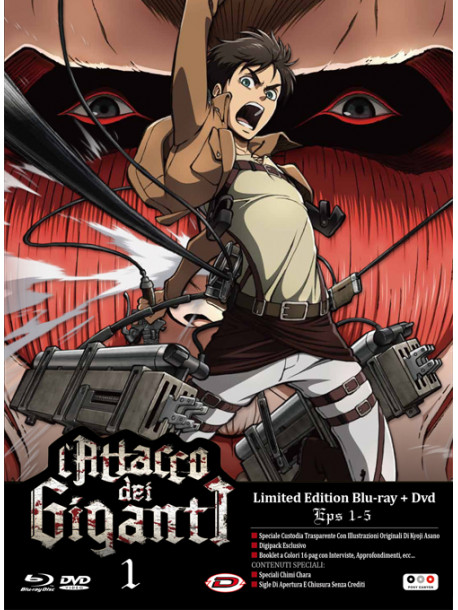 Attacco Dei Giganti (L') 01 (Eps 01-05) (Limited Edition) (Blu-Ray+Dvd)