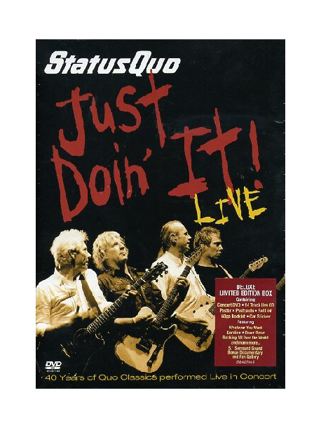 Status Quo - Just Doin' It Live - 40 Years Of Quo (Limited Deluxe Edition) (Dvd+Cd)