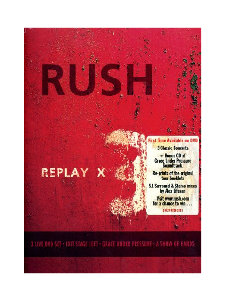 Rush - Replay X3 (3 Dvd+Cd)